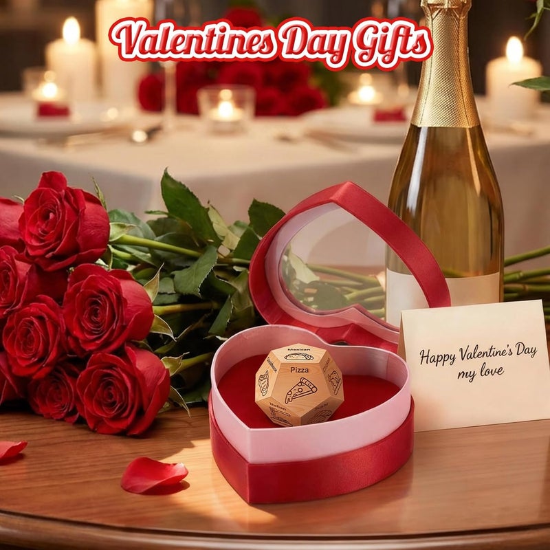 Winzwon Valentines Day Gifts for Him Her, Date Night Food Decision Dice, Anniversary Birthday Wedding Couples Gifts for Men Women Boyfriend Girlfriend, Fathers Day Christmas Stocking Stuffers - Image 2